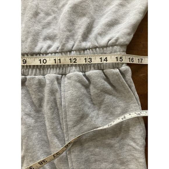 RAILS Women’s Nicola Hooded Romper Sz L Jumpsuit Heather Gray Zip 4” Inseam - Picture 9 of 10